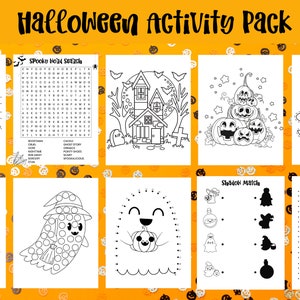 Halloween Activity Printable, Halloween Coloring, Halloween Party Games, Halloween Kids Printables, Halloween fun activity, Halloween games