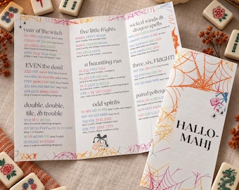 Halloween Mahjong, Halloween Mahjong Hands, Fall Mahjong Party