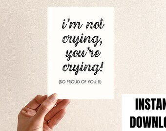 I'm So Proud Of You, So Proud Of You, Well Done Card, Congratulations Card, Graduation Card, Card For Friend, Funny Proud Card