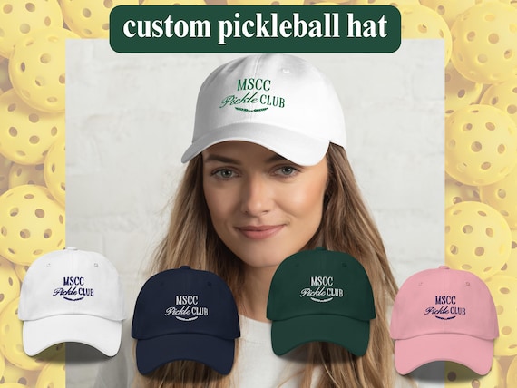 Pickleball Team Hat, Pickleball Hat, Country Club Pickleball Hat, Pickleball Gift, Pickleball Embroidery, Pickleball Style