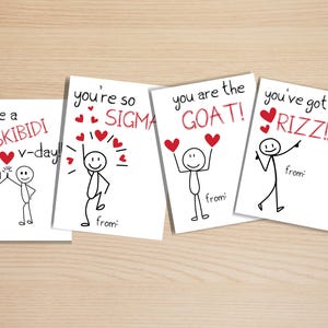 Cartes de Saint-Valentin pour enfants d'argot, Saint-Valentin imprimable drôle de salle de classe, Saint-Valentin d'école de préadolescents d'ado, Saint-Valentin de garçons, carte de Saint-Valentin drôle