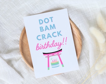 Mahjong Birthday Card, Mahjong Birthday, Mahjong Card, Printable Greeting Card, Mahjong Greeting Card, Digital Download, Mahjong