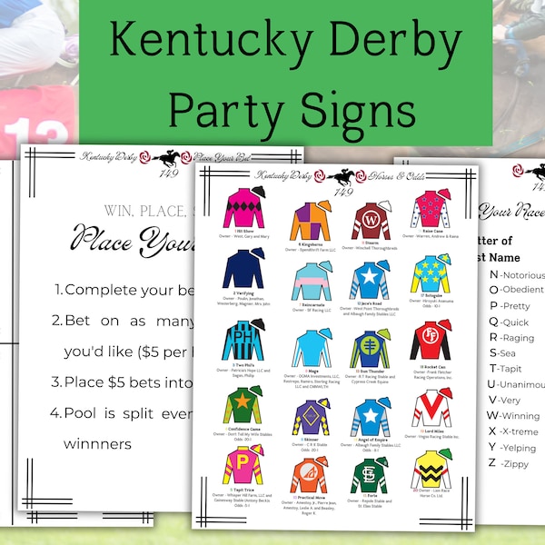 Kentucky Derby Party Signs, 2023 Kentucky Derby Horses, 2023 Kentucky Derby Betting, 2023 Kentucky Derby Horse Name, Derby Party Decor