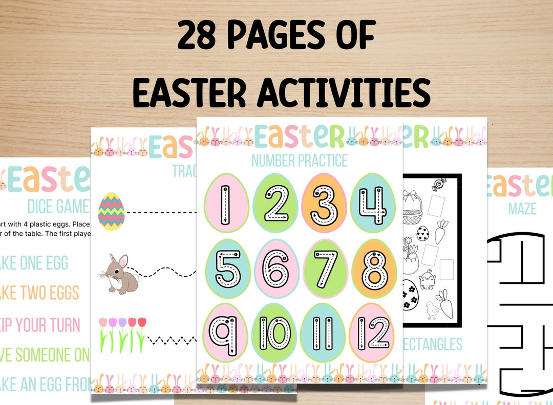 Easter Game Bundle, Preschool Easter Games, Preschool Easter Activities