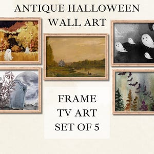 Halloween Frame TV Art Set | Spooky Fall TV Art | Halloween Digital Art for Frame TV | Witchy Samsung Frame Tv Art | Halloween Tv Art Bundle