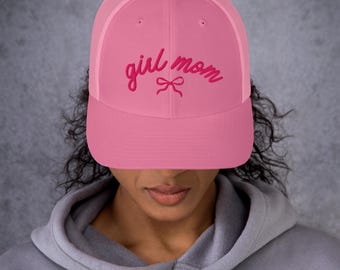 Gorra de béisbol para mamá niña - Gorra de béisbol para mamá niña - Sombrero con lazo para mamá niña - Mamá niña - Sombrero para mamá - Gorra de béisbol para mamá