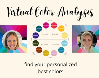 Color Analysis, Virtual Color Analysis, Best Colors, Seasonal Color Analysis, Personalized Color Analysis, Affordable Color Analysis