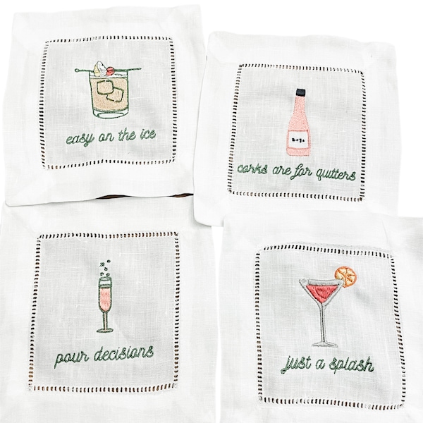 Dog Cocktail Napkins Funny Etsy