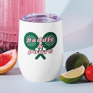 12 Unzen Paddel Ball Plattform Tennis, Paddel Roadie Country Club Geschenk Chill Weinbecher, Paddel und gießt, Paddel Kapitän Geschenk, Paddel Geschenk,