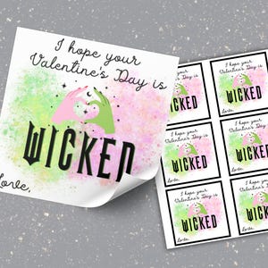 Tarjetas de San Valentín para el aula inspiradas en el mal para niños, tarjetas de San Valentín de brujas malas y buenas, tarjetas de San Valentín malvadas para imprimir, tarjetas de San Valentín para imprimir