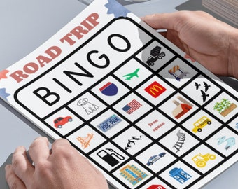 Road Trip Bingo for Kids, Road Trip Bingo Printable, Road Trip iSpy, Road Trip Games for Kids, Road Trip Activities, Road Trip Printable