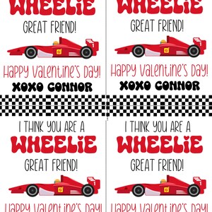 Hot Wheels Valentine Cards Printable Matchbox Car Valentine Tags Boy ...
