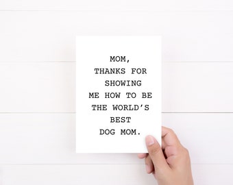 Funny Printable Card For Mom, Dog Mom Card, Mother's Day Card, Mother's Day Printable Card, Mother's Day Greeting Card
