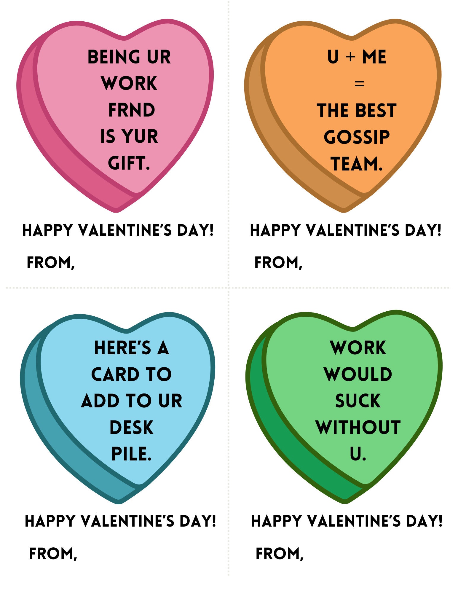 Funny Coworker Valentines, Workplace Valentine Cards, for Boss, for Colleague, for Employees, Printable Valentines, Office Party - Etsy funny-coworker-valentines-workplace-valentine-cards-for-boss-for-colleague-for-employees-printable-valentines-office-party-etsy