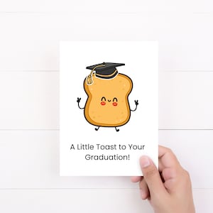 Herzlichen Glückwunsch zur Abschlusskarte, Toast auf Ihren Abschluss, Abschlusskarte, Toast auf die Abschlusskarte, Happy Graduation Card zum Ausdrucken
