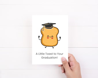 Congratulations On Graduating Card, Toast to Your Graduation, Graduation Card, Toast to Graduating Card, Happy Graduation Card Printable