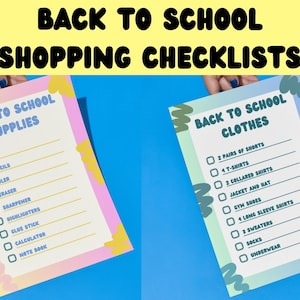 Back to School Shopping List, Back to School Checklist, Back to School Clothing List, Back to School Clothes, Back to School Shopping