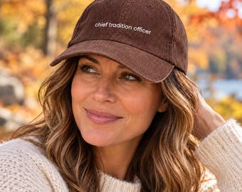 Chief Tradition Officer, Mom Hat, Funny Mom Hat, Courduroy Hat