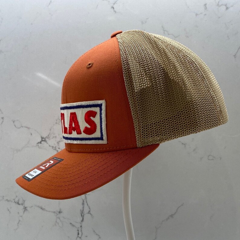 new cap, vintage patch Logo Trucker Hat Atlas Auto Parts