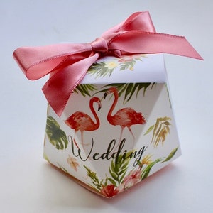 Caixa de presente de papelão no atacado com fita, 25 contagens (50 centavos/contagem) cor rosa 9 cm x 9 cm x 7 cm (3,5" x 3,8"x 2,8"), atacado.