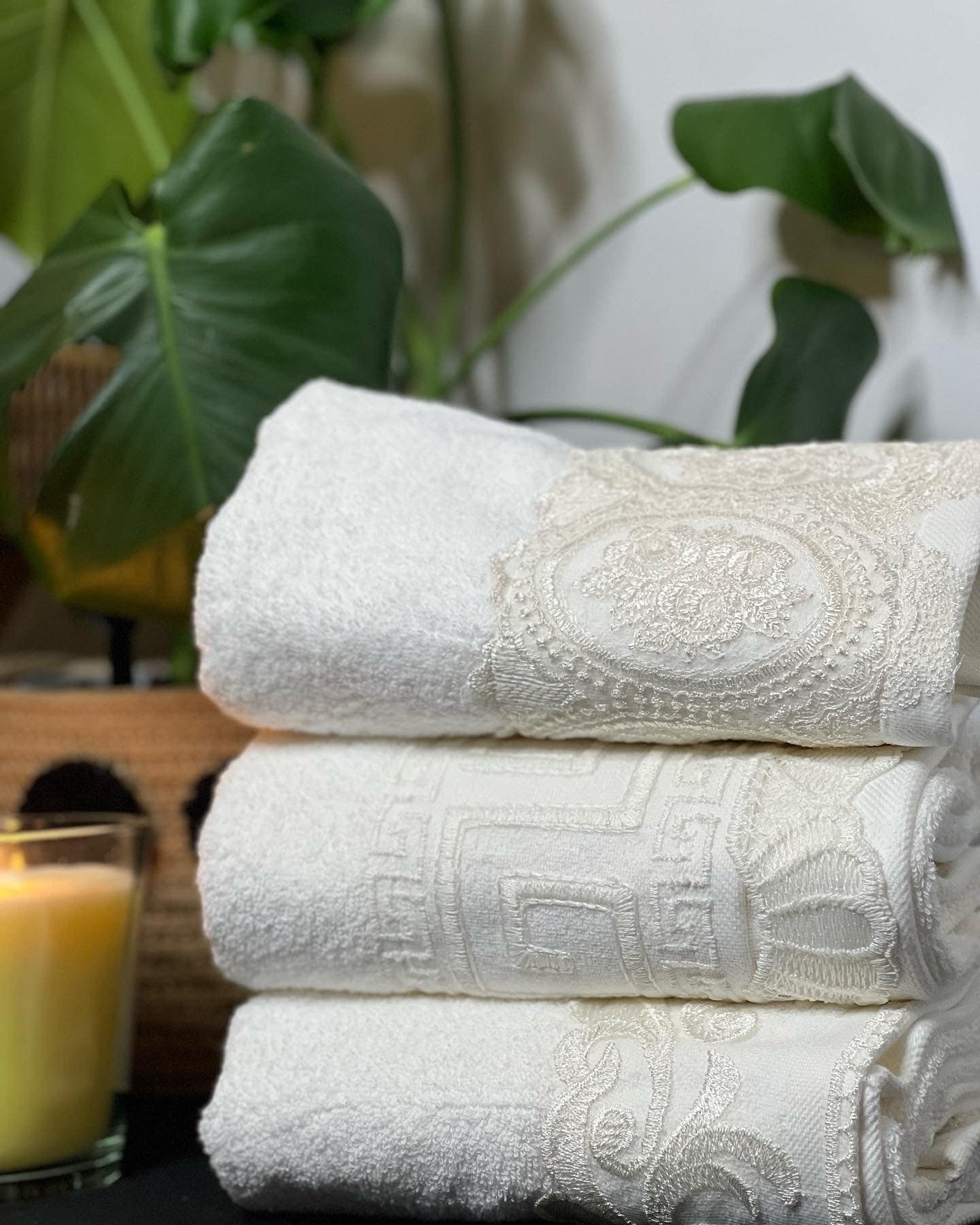 Turkish Lace Hand Towel 50x95 Luxury Lace Embroidered Towel Etsy UK