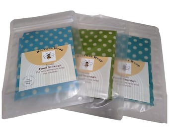 Beeswax wraps for food storage