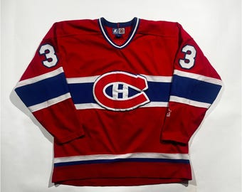 Vintage Starter NHL Montreal Canadiens Patrick Roy 33 Jersey Mens XL Red 90s