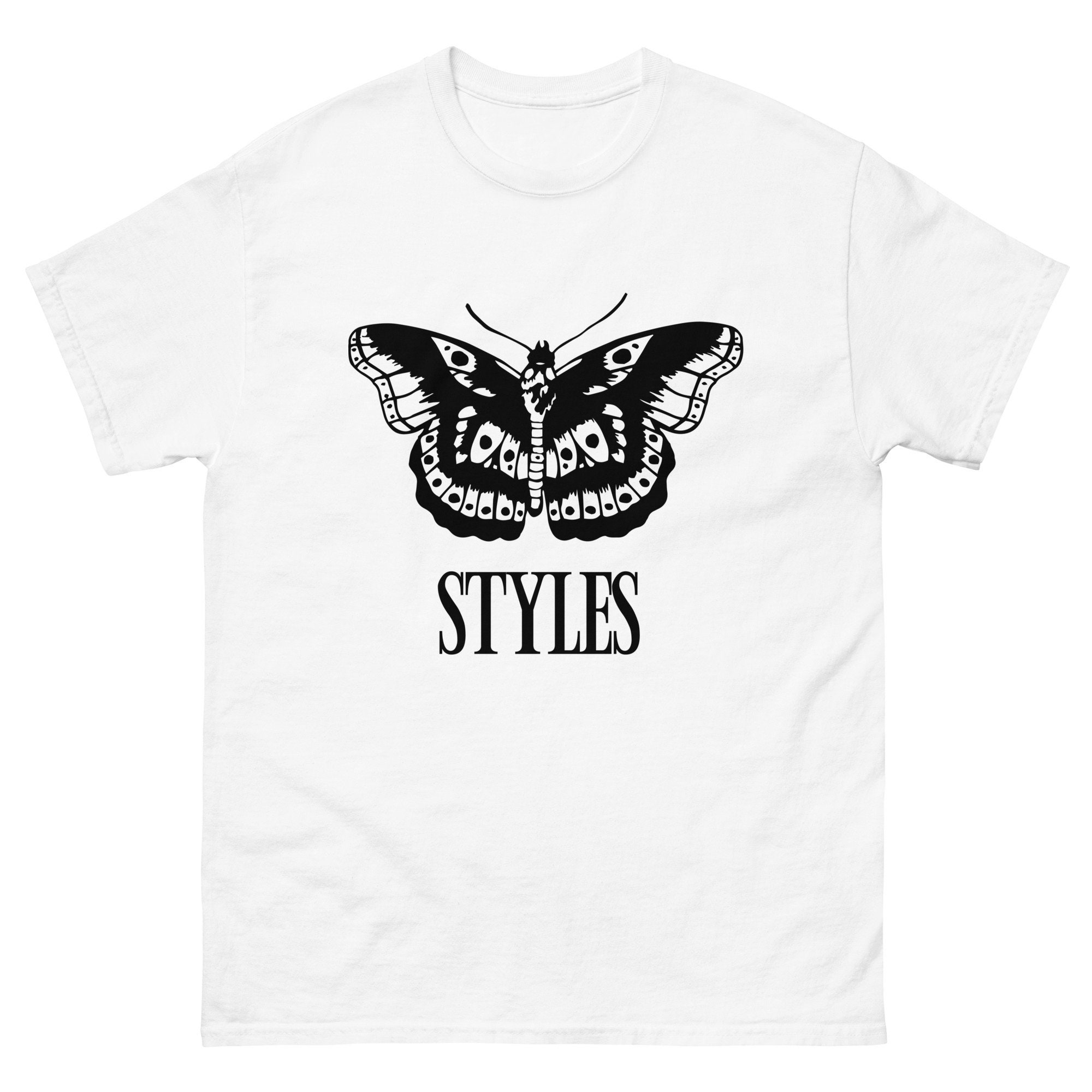 Harry Styles Butterflyshirt T Shirt Butterfly Tattoo Harry - Etsy