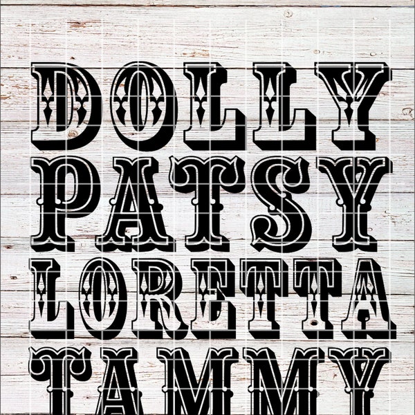 Country Music Ladies Legends Dolly Patsy Tammy