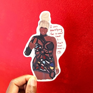 Mary J Blige vinyl art sticker - hip hop sticker, rap sticker, strong woman,  music lover gift, black diva, inspirational,