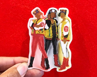 Salt n Pepa abstract vinyl art sticker - hip hop sticker, rap sticker, strong woman, music lover gift, 80s music