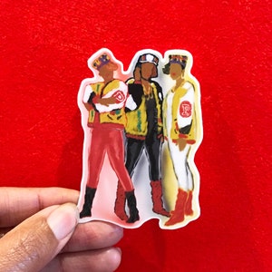 Pegatina de vinilo abstracto de Salt n Pepa: pegatina de hip hop, pegatina de rap, mujer fuerte, regalo para amantes de la música, música de los 80