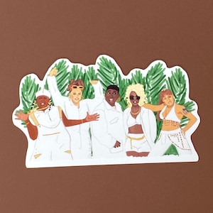 Ladies Night vinyl art sticker - 90s hip hop music sticker, rap sticker, strong woman, music lover gift, Lil Kim art, female rappers