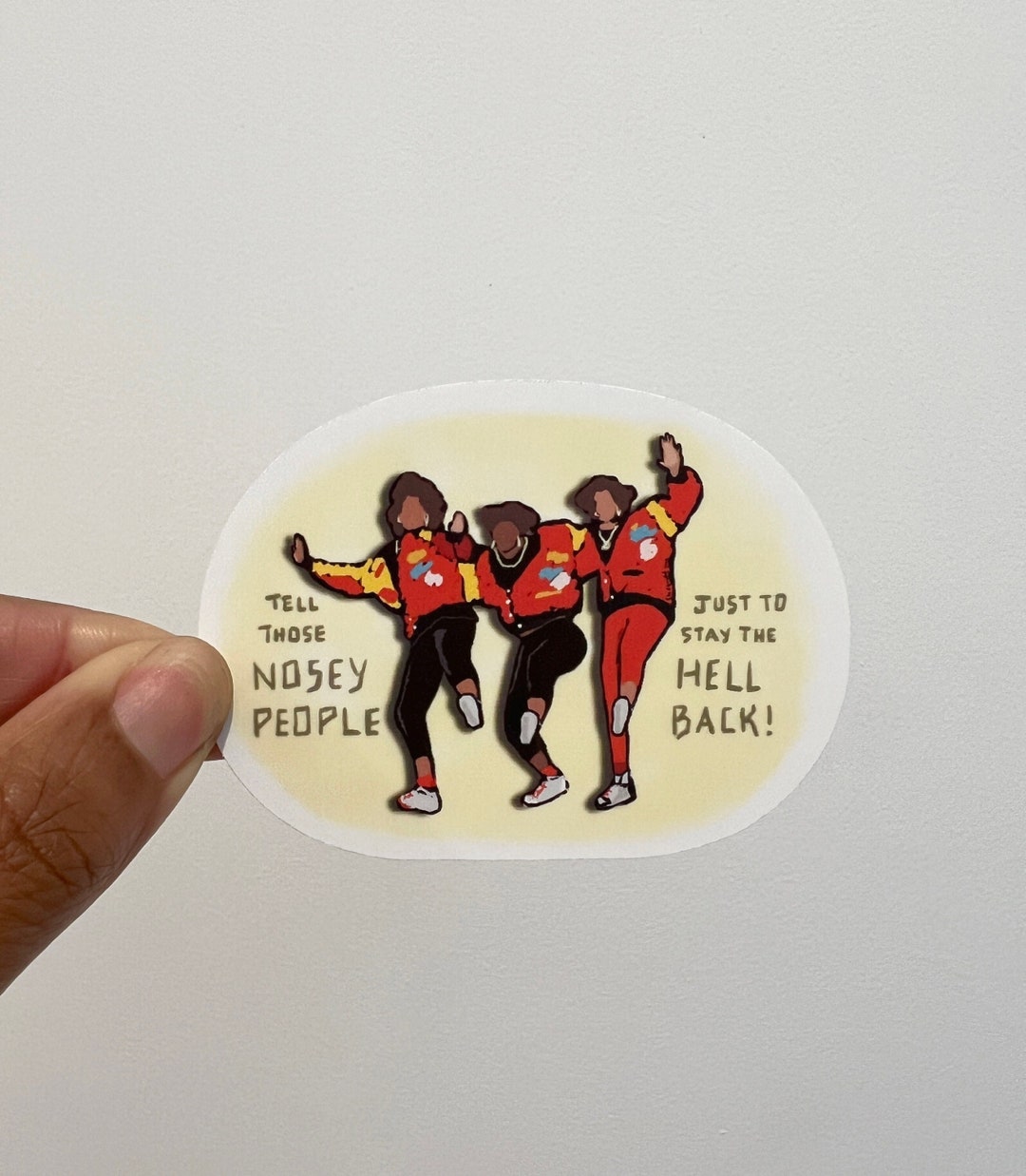 JJ Fad Sticker: 80s Hip Hop Lyric Art - Etsy