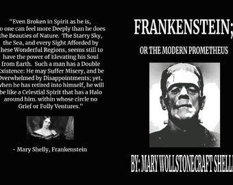 Frankenstein: o el Prometeo moderno de Mary Shelley, libro original de 1818, descarga digital de libros electrónicos actualizado para visualización inmediata