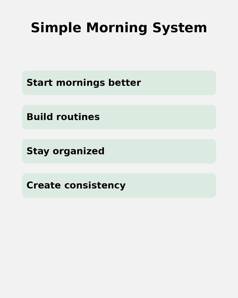 Morning Routine Checklist | Printable Daily Routine Planner | Simple ...
