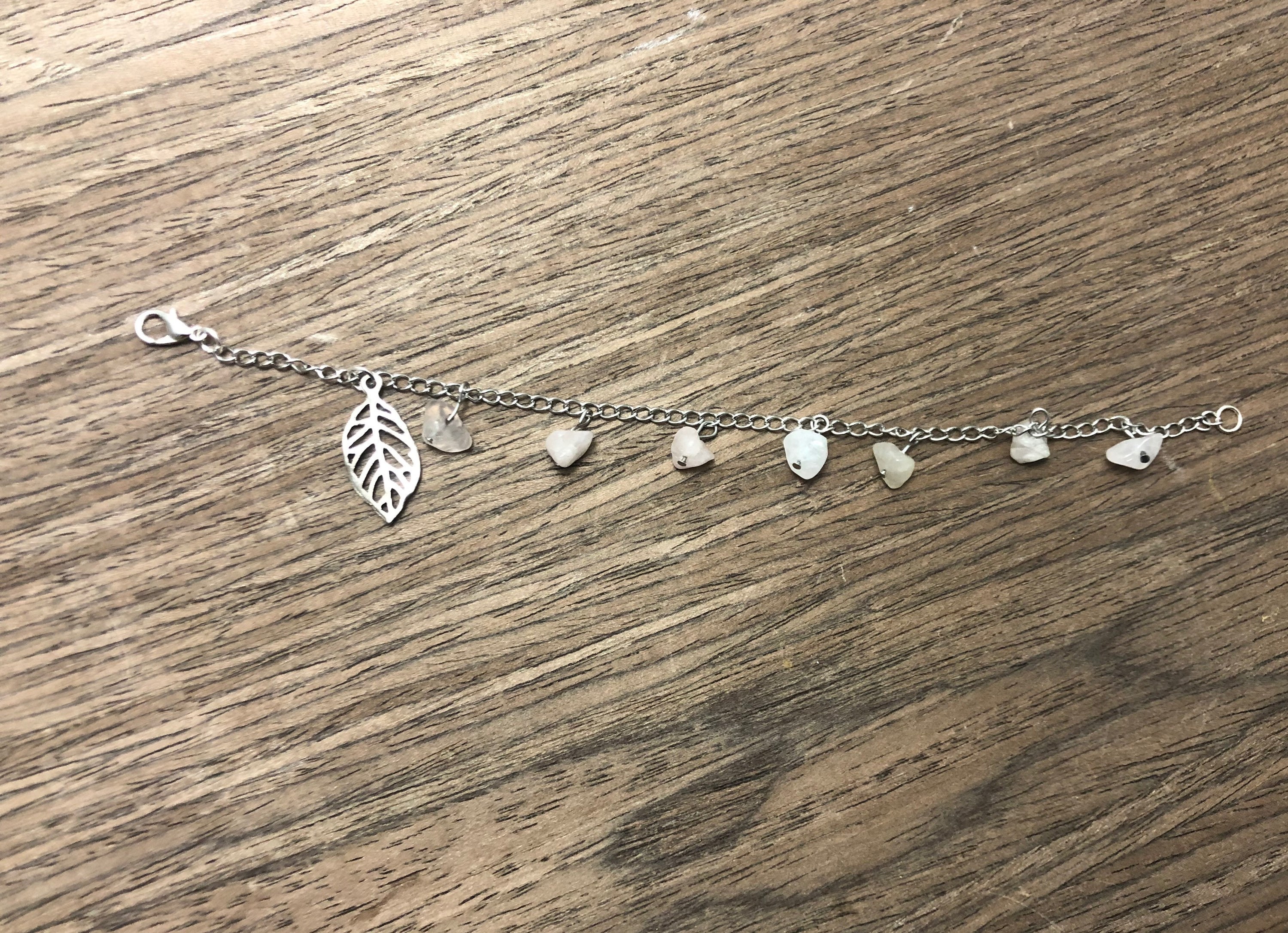 Rose Quartz Charm Bracelet Crystal Jewelry Rose quartz Etsy