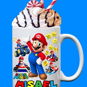 Personalized Super Mario Mug,MARIO Video Game Drinking Mug,Super Mario Gift, Super Mario Mug, Gift Coffee Mug, Super Nintendo Mug, Gamer Mug