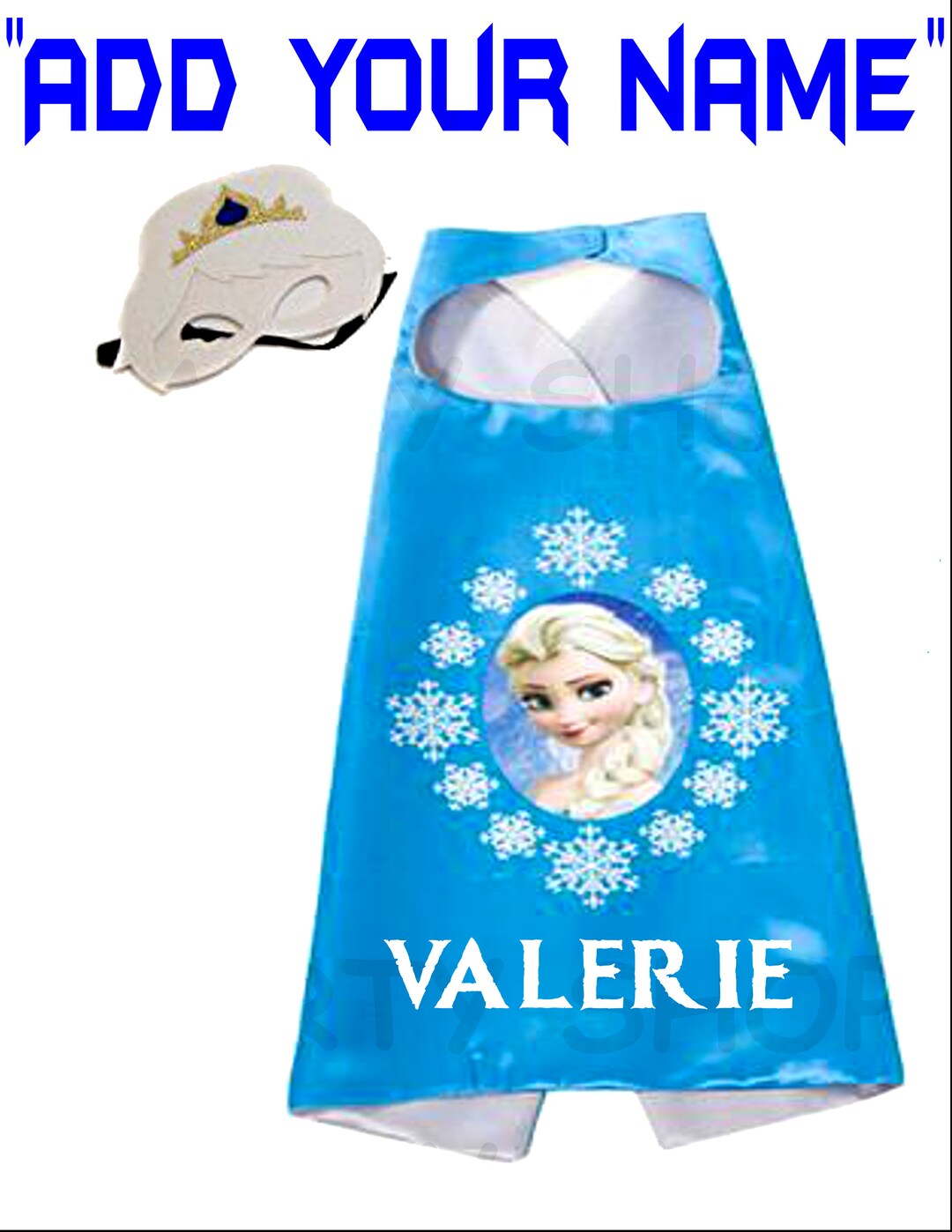 Elsa Frozen Custom Cape and Mask for Kids, Frozen, ADD Your Child's — free download