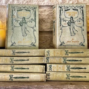 Jane Austen ~10 Volume Set~ Published by J.M. Dent & Company, c1900. Complete set with colored illustrations. Pride and Prejudice...