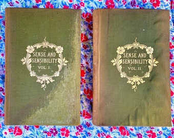 Sense & Sensibility by Jane Austen. Published by Little, Brown, and Co. Dated 1901. In two volumes (163)