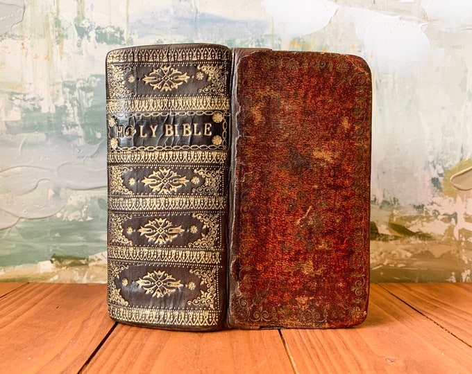 1653 the Holy Bible. Printed by John Field in London. Leather Bound ...