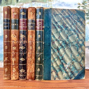 1851 Jane Austen Complete Set. Published by Simms & M&#39;intyre, George Routledge and Sons. Leather bound.