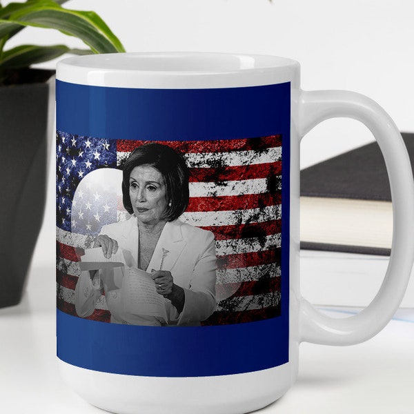 Nancy Pelosi  (tears up speech) Popular Best Seller Mug Best Selling Gifts Under 15 Trending Etsy Gift Idea Christmas Top Selling Item