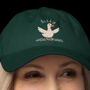 Silly Goose Embroidered Hat, Silly Goose Baseball Hat, Silly Goose Dad Hat, Cute Goose Hat, Funny Goose Gift, Silly Goose Gift