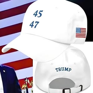 Trump 45 47 Hat | Trump Baseball Cap Men | Hat Trump Women | Hat Gift for Him | Trump 2024 Hat | MAGA Trump Rally Hat | Trump Patriotic Hat