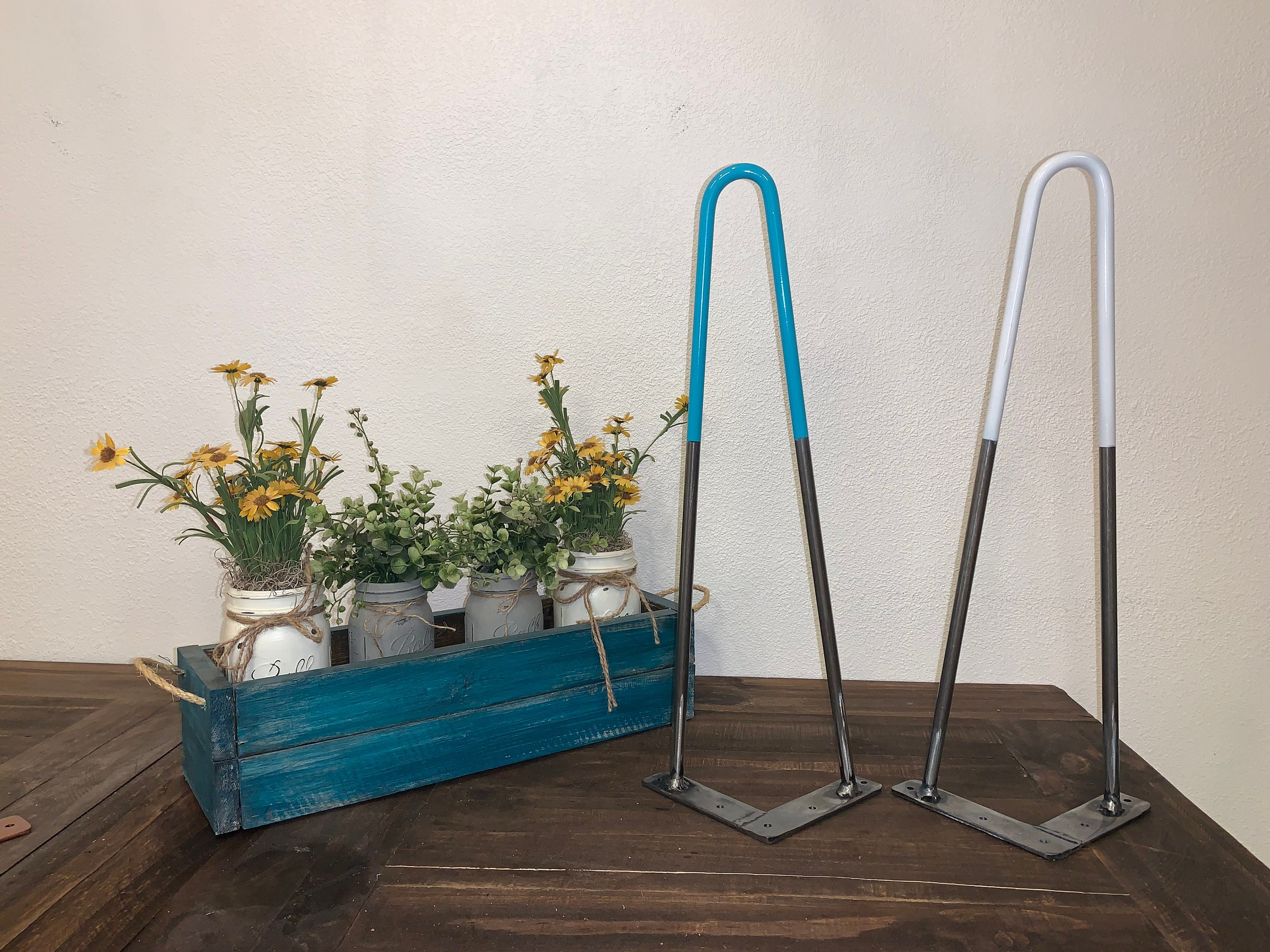 Hairpin table legs usa made raw steel hairpin table legs Etsy