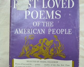 Best Loved Poems of the American People, 1936, antique poetry book