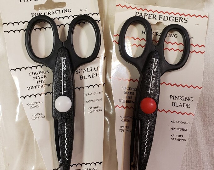 Paper Edgers, Back Street Designs, Pinking Blade, Scallop Blade ...