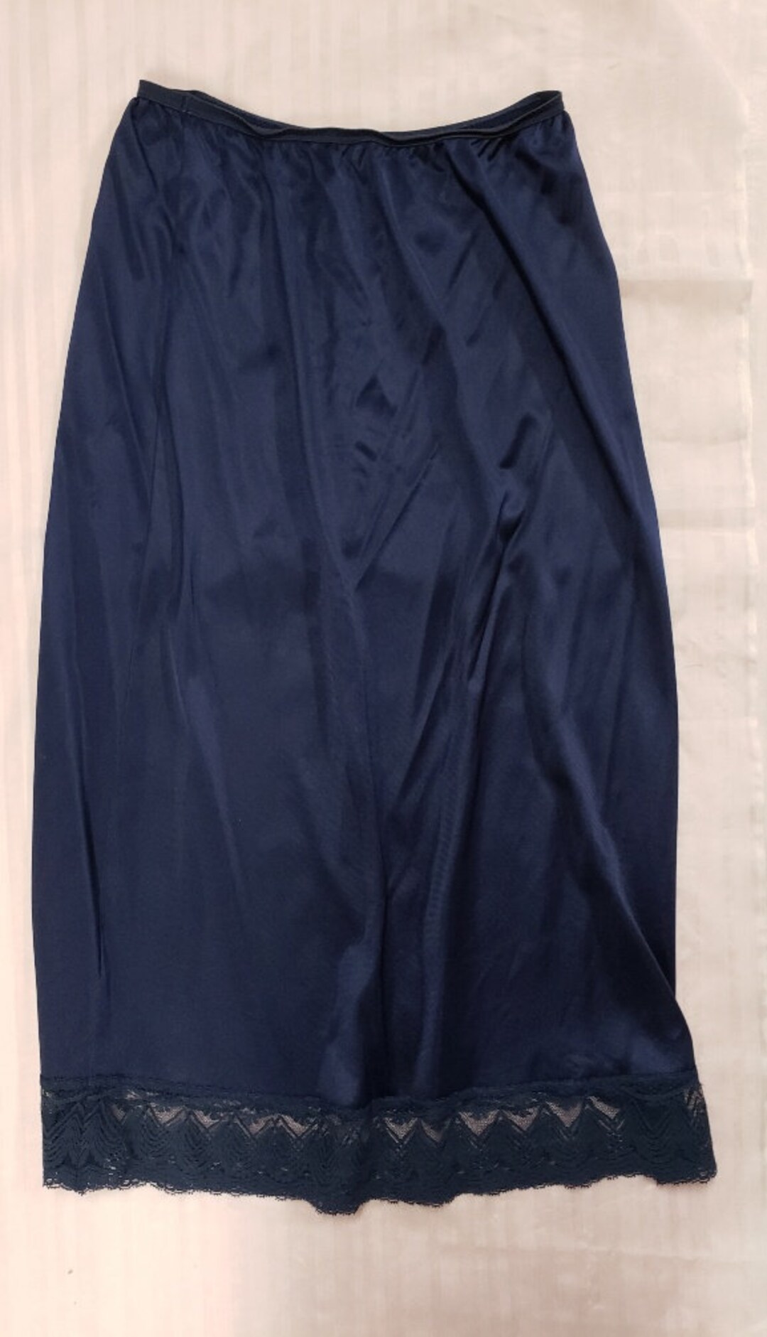 Vintage Half Slip Long Blue Half Slip Etsy